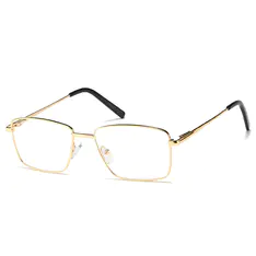 Rectangle Gold Eyeglasses