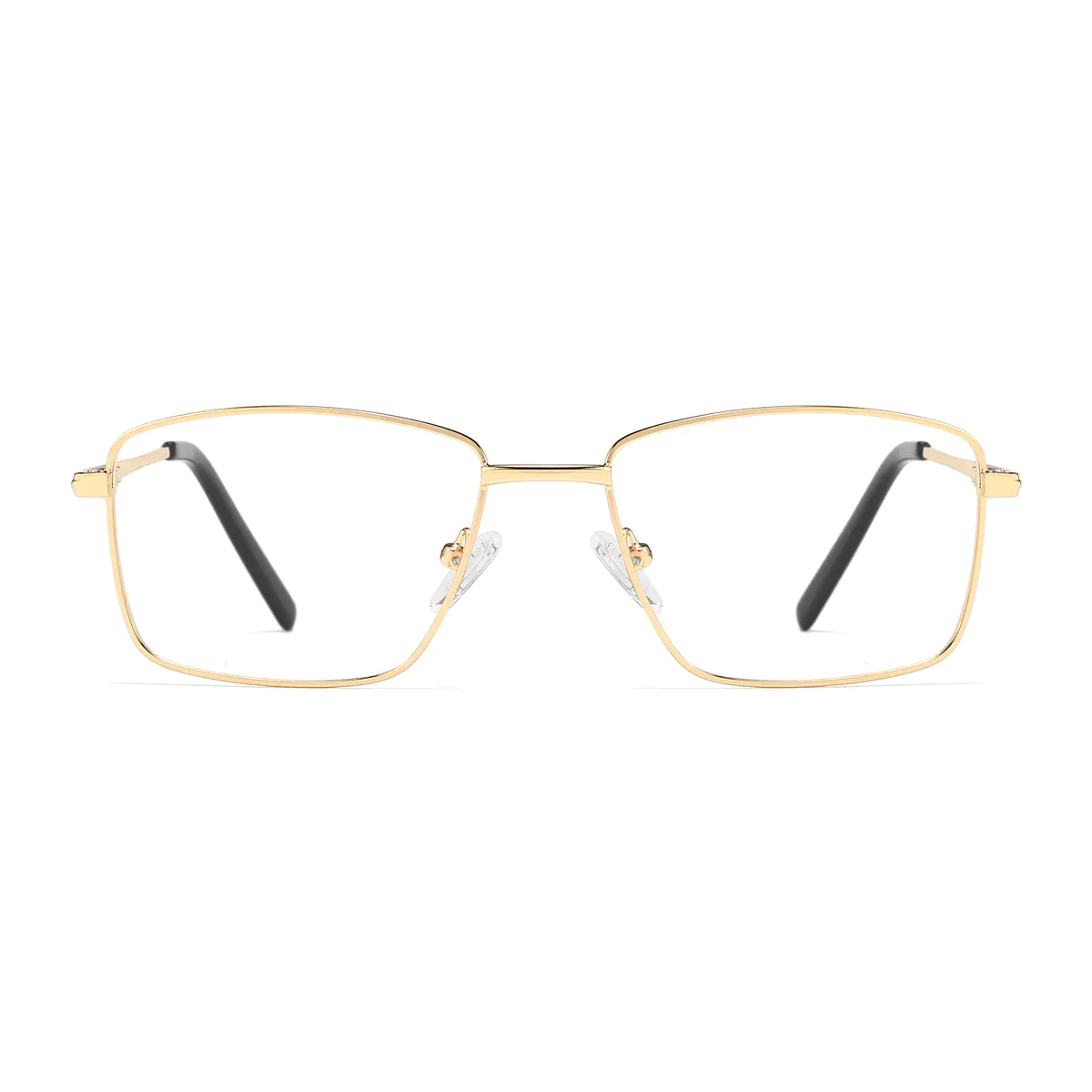 Rectangle Gold Eyeglasses