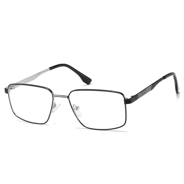 Rectangle Black/Silver Eyeglasses