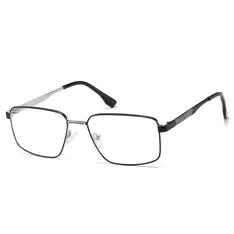Rectangle Black/Silver Eyeglasses