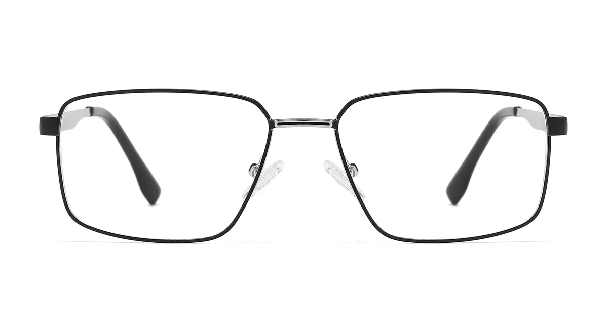 Rectangle Black/Silver Eyeglasses
