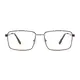 Rectangle Brown Eyeglasses