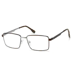 Rectangle Brown Eyeglasses