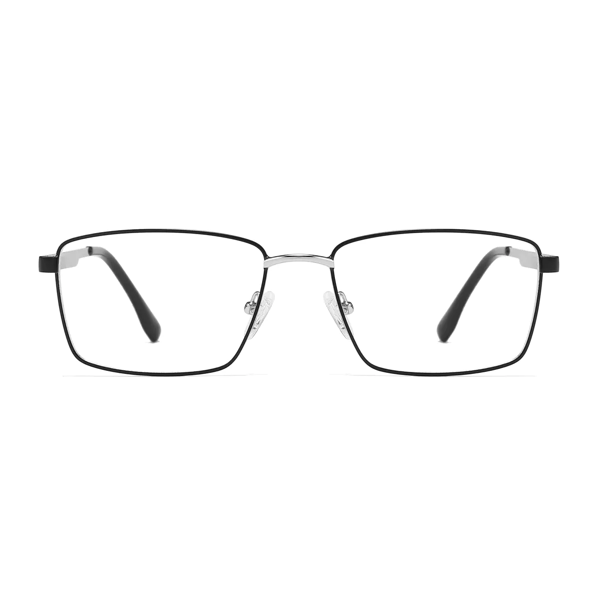 Rectangle Black/Silver Eyeglasses