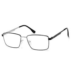 Rectangle Black/Silver Eyeglasses