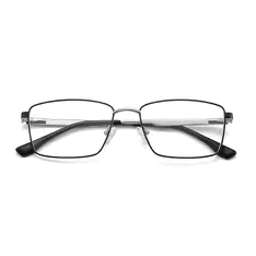Rectangle Black/Silver Eyeglasses