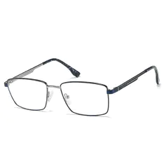 Rectangle Blue/Gun Eyeglasses