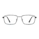 Rectangle Blue/Gun Eyeglasses