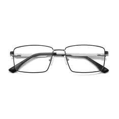 Rectangle Black/Silver Eyeglasses