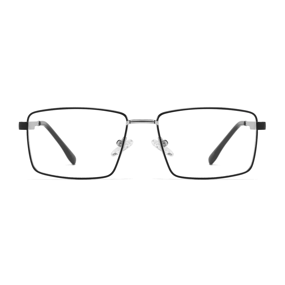 Rectangle Black/Silver Eyeglasses