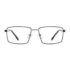 Rectangle Black/Silver Eyeglasses