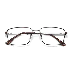 Rectangle Brown Eyeglasses