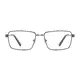 Rectangle Black/Gun Eyeglasses