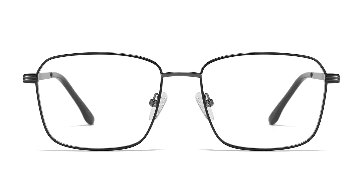 Rectangle Gray Eyeglasses