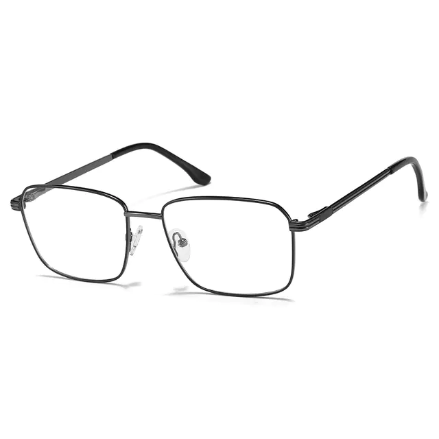 Rectangle Gray Eyeglasses