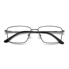 Rectangle Black/Gun Eyeglasses