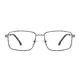 Rectangle Gray Eyeglasses
