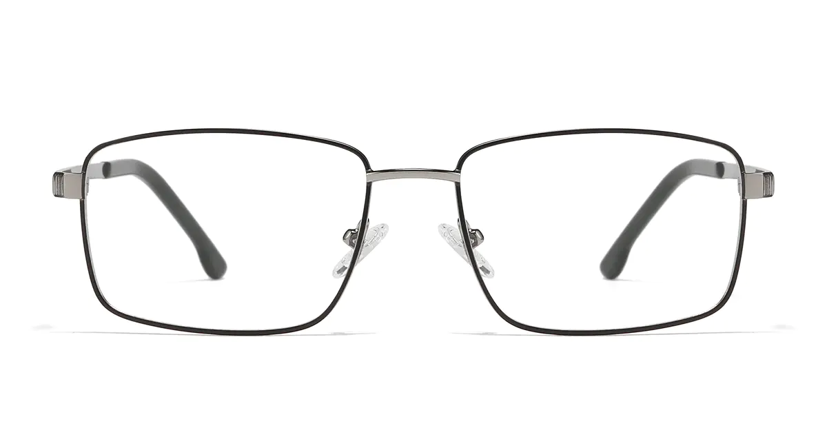 Rectangle Gray Eyeglasses