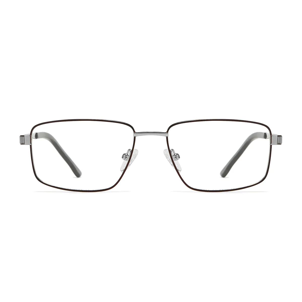 Rectangle Brown Eyeglasses