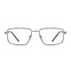 Rectangle Brown Eyeglasses