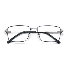 Rectangle Blue Eyeglasses