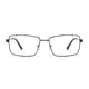 Rectangle Gray Eyeglasses