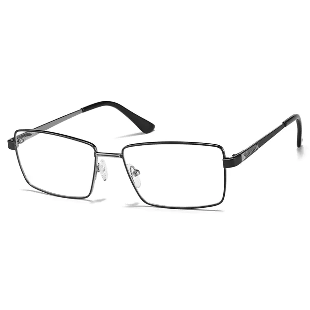 Rectangle Gray Eyeglasses