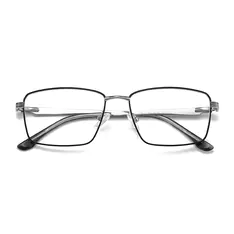 Rectangle Black/Silver Eyeglasses