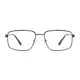 Rectangle Brown/Gold Eyeglasses