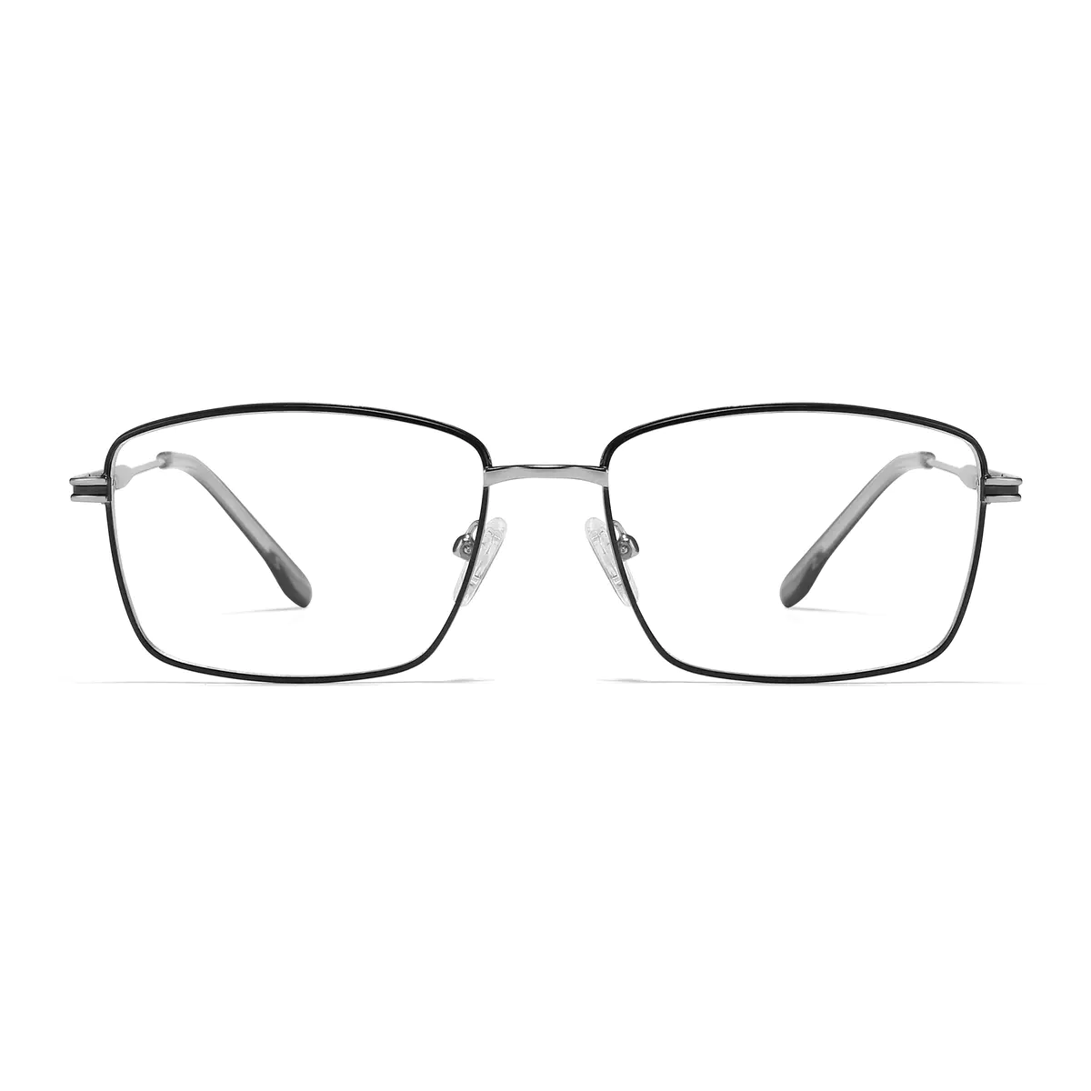 Rectangle Black/Silver Eyeglasses