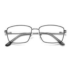 Rectangle Black/Silver Eyeglasses