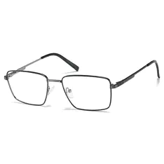 Rectangle Blue/Gun Eyeglasses