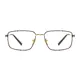 Rectangle Brown/Gold Eyeglasses