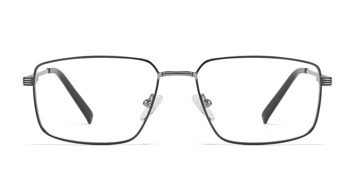 Rectangle Brown/Gold Eyeglasses
