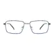 Rectangle Blue/Gun Eyeglasses