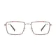 Rectangle Brown/Gold Eyeglasses