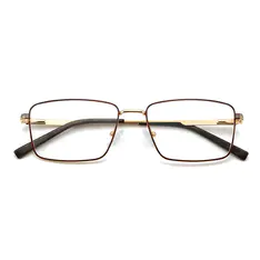 Rectangle Brown/Gold Eyeglasses