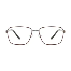 Rectangle Brown Eyeglasses