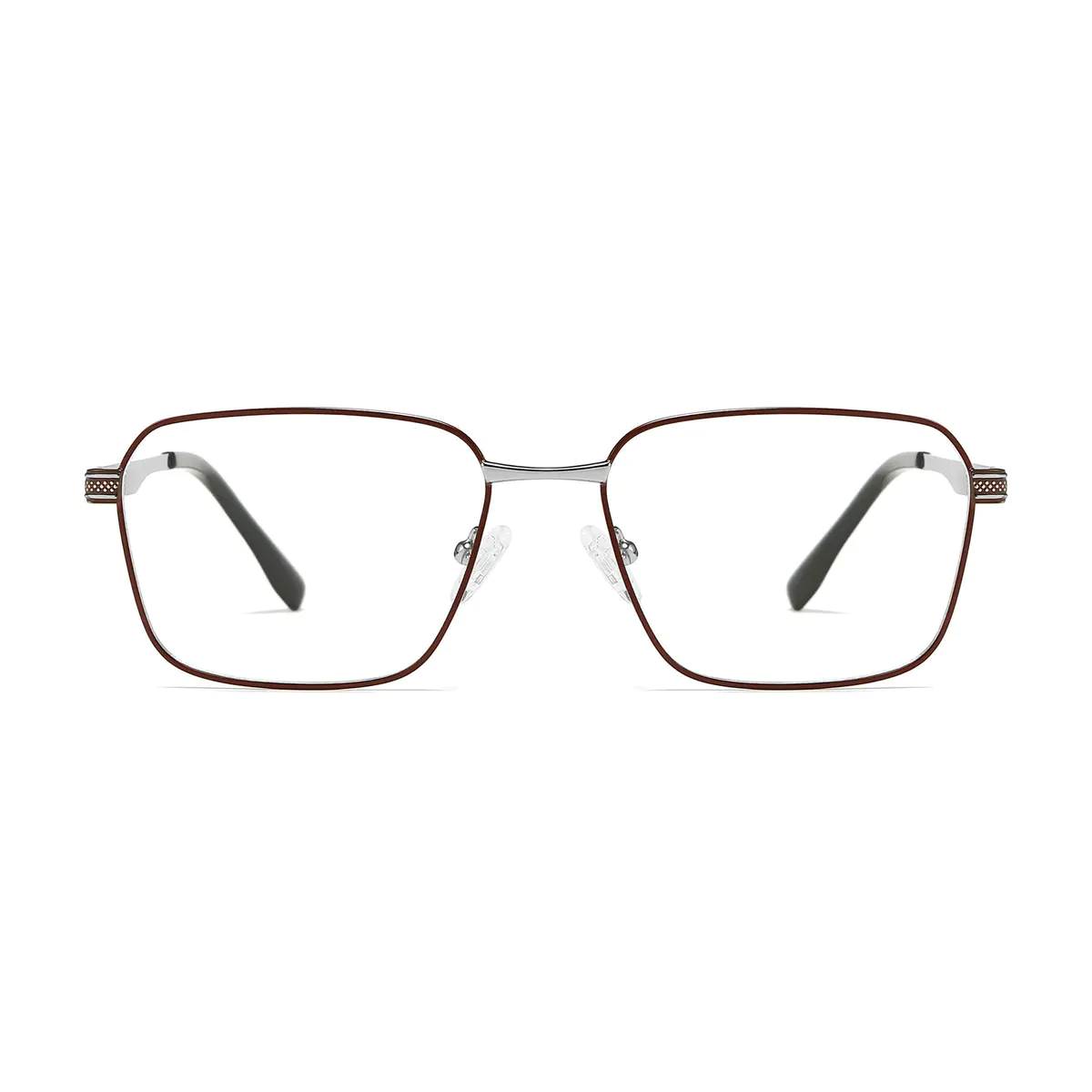 Rectangle Brown Eyeglasses