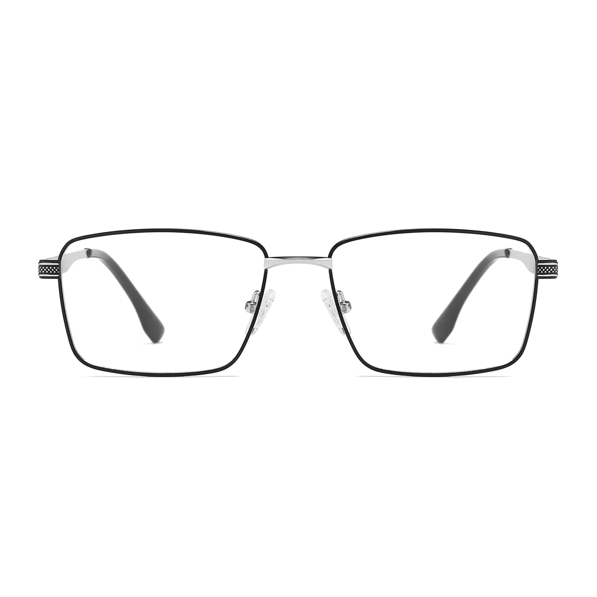 Rectangle Black/Silver Eyeglasses