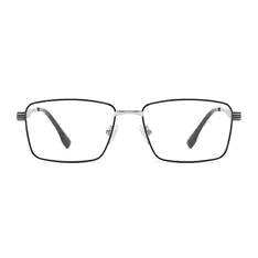 Rectangle Black/Silver Eyeglasses