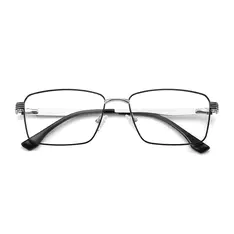 Rectangle Black/Silver Eyeglasses