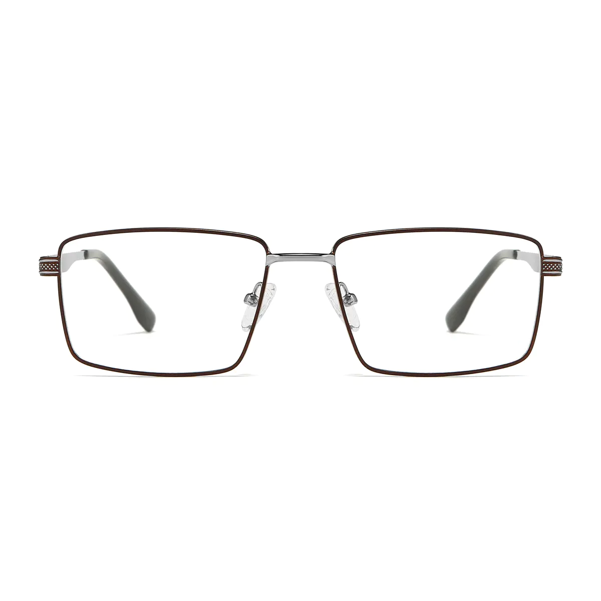 Rectangle Brown Eyeglasses
