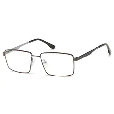 Rectangle Brown Eyeglasses