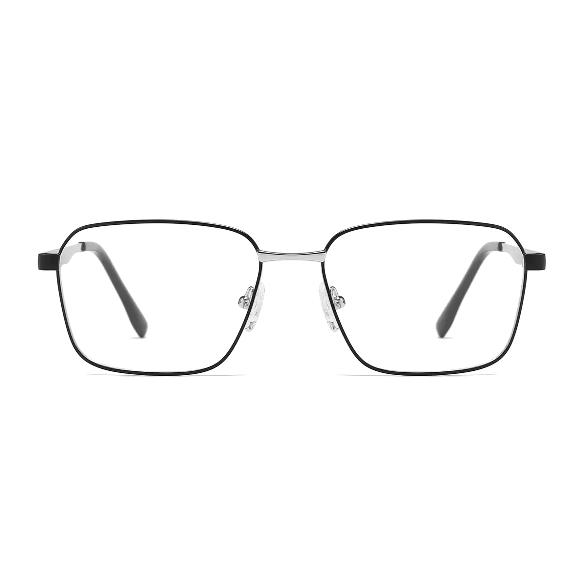 Square Black/Silver Eyeglasses