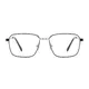 Square Black/Silver Eyeglasses