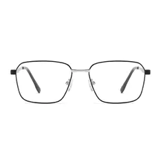 Square Black/Silver Eyeglasses