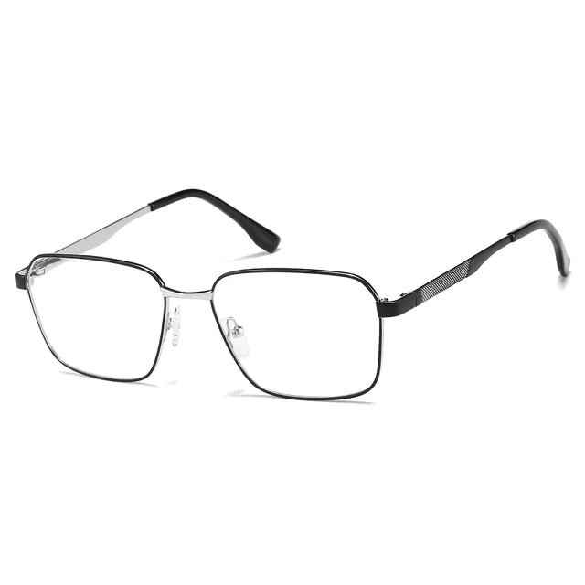 Square Black/Silver Eyeglasses