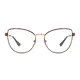 Cat-eye Brown/Gold Eyeglasses