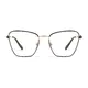 Rectangle Brown/Gold Eyeglasses